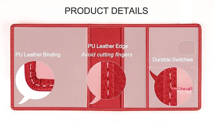 Car Registration and Insurance Holder, Premium PU Leather Vehicle Glove Box Car - Image 4