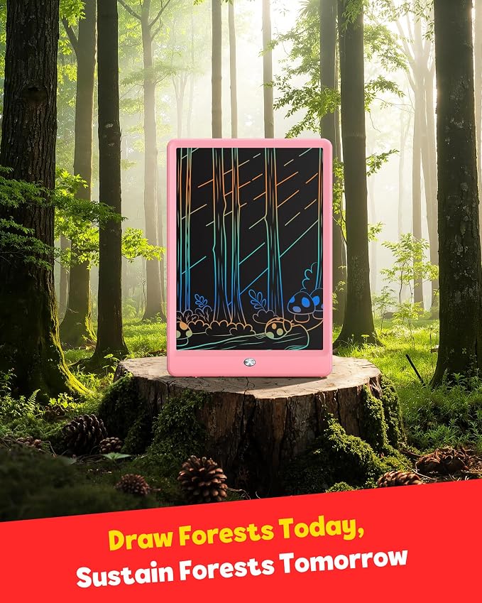 TEKFUN LCD Writing Tablet for Kids, 10-inch Coloring Drawing Pad, Mess Free - Image 9