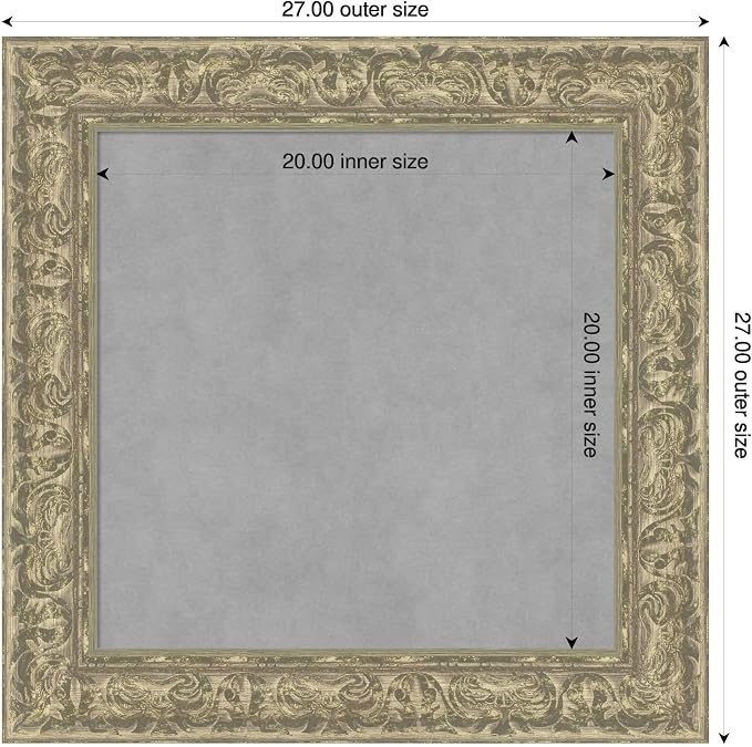 Amanti Art Silver Framed Magnetic Board 27x27 Medium Vision Board - Image 2