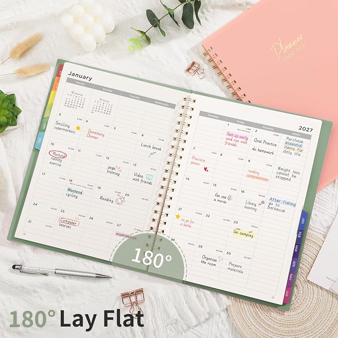 EMSHOI 2026-2027 Appointment Book, 15-Minute Hourly Academic Planner, Large Size - Image 8