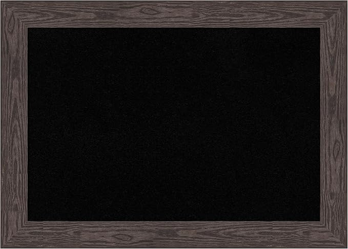 Amanti Art Black Cork Board for Wall, 30x42 Vision Board with Black Wood Frame, Large Corkboard Office Decor for Home Organization, Country Rustic Corkboard Pinboard to Display Items for Home-DeskLoop Office