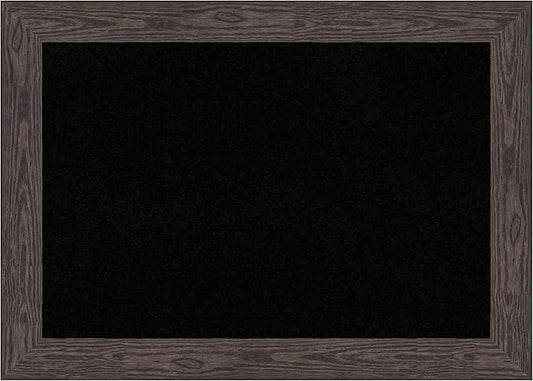 Amanti Art Black Cork Board for Wall, 30x42 Vision Board with Black Wood Frame, Large Corkboard Office Decor for Home Organization, Country Rustic Corkboard Pinboard to Display Items for Home-DeskLoop Office