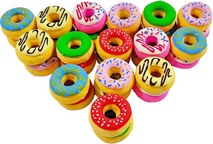 40PCS Cute Erasers for Kids Bulk, Donut Fun Erasers for Classroom Back to by MakeChoicesSimpler