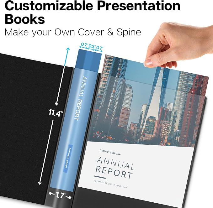 Dunwell Presentation Binder 12-Pocket, Displays 24 Pages, 8.5x11 Portfolio - Image 3