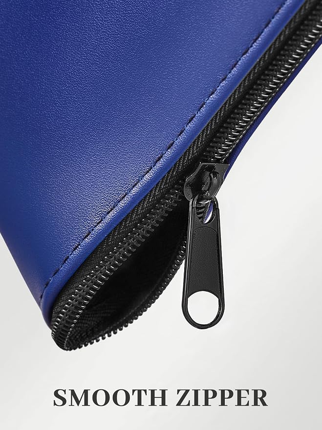 SMARTAKE Money Bags with Zipper, Waterproof Leather Money Pouches, - Image 5