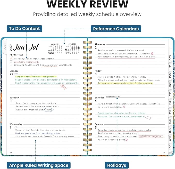 Planner 2026-2027, Monthly and Weekly Academic Planner July 2026 - Image 3