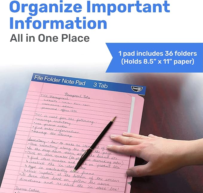 Find It File Folder Notepad - Image 2