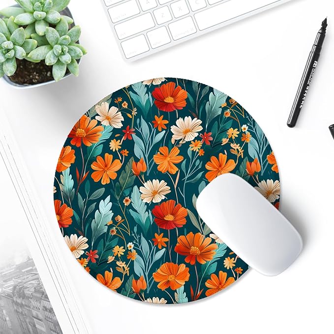 ITNRSIIET Round Mouse Pad with Stitched Edge Premium-Textured Waterproof - Image 6