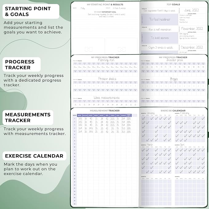 Clever Fox Fitness & Food Journal PRO – Daily Workout & Meal Planner - Image 5