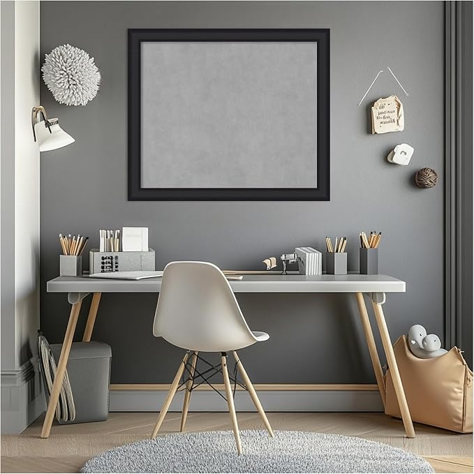 Amanti Art Black Framed Magnetic Board 23x27 Medium Vision Board - Image 7