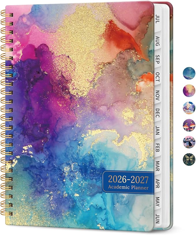 Planner 2026-2027, Academic Year Monthly and Weekly Calendar Planner, Jul 2026 by Taja