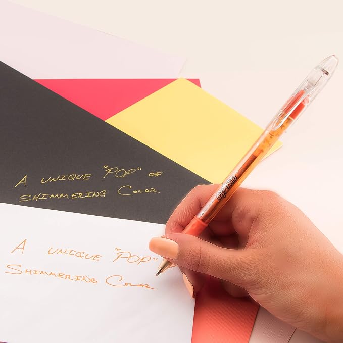 Pentel Sparkle Pop Iridescent Gel Pens, Bold Lines - Image 7