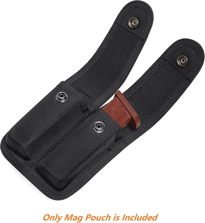 TACNEX Single/Double Magazine Pouch Duty Belt Nylon Mag Holder Pistol Mag MOLLE - Image 5