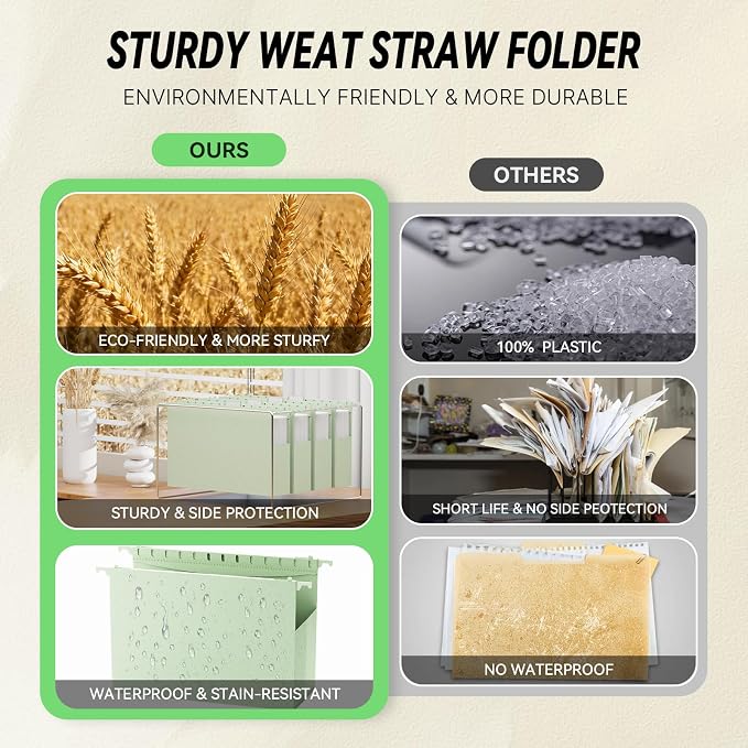 XINGIA Legal Size Hanging File Folders, 12 Pack Hanging Folders - Image 6