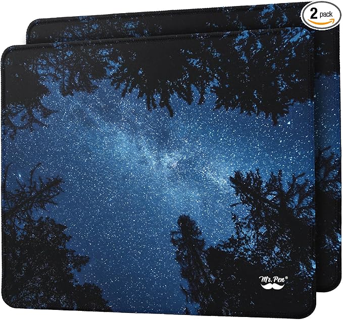 Mr. Pen- Mouse Pad, 12.5"x 10.5", 2 Pack, Night Sky | Laptop and Computer Mouse by MrPen