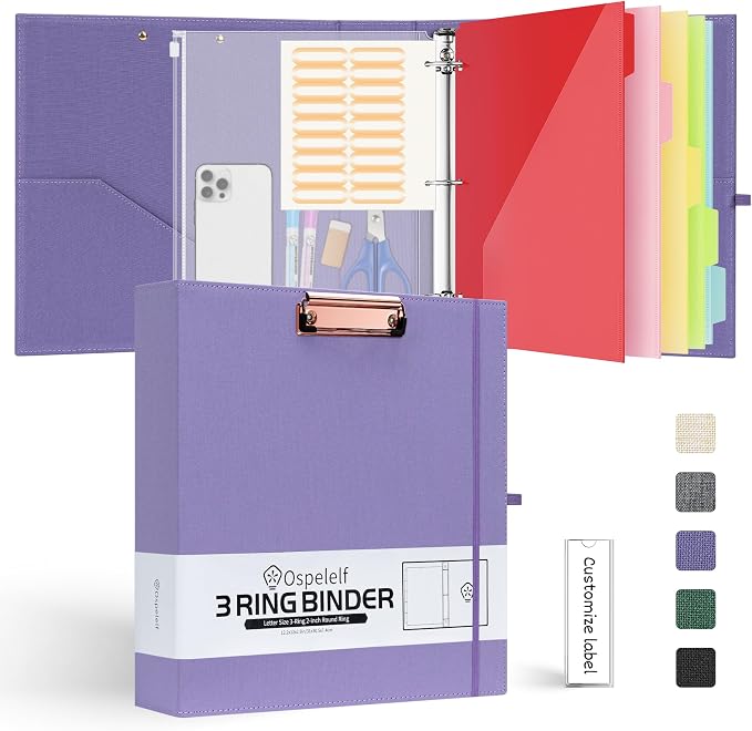Ospelelf 2 Inch 3 Ring Binder Organizer by OspelelfOfficeSupplies