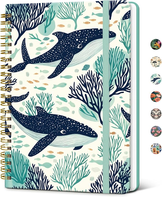 Taja Lined Spiral Journal Notebook by Taja