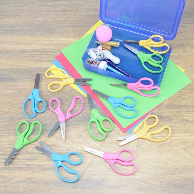 Westcott Kids Scissors 12-Pack, Left & Right Handed, Recycled Eco-Friendly - Image 11