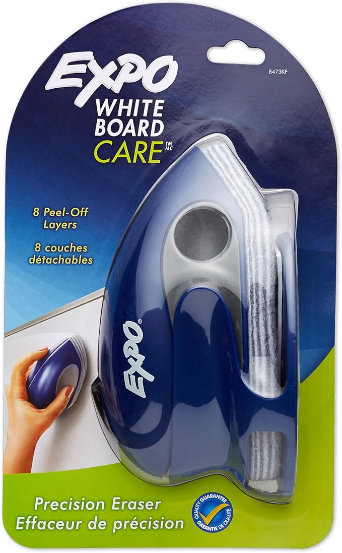EXPO Precision-Point Whiteboard Eraser, 8 Peel-Off Layers, Docking Station by Unknown