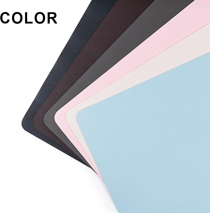Leather Desk Pad Protector, Non-Slip Desk Pad, on-Slip PU Leather Large Mouse - Image 7