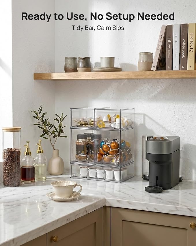 Vtopmart Stackable Storage Drawers Set of 7, Beauty Supplies Storage, Pantry - Image 2