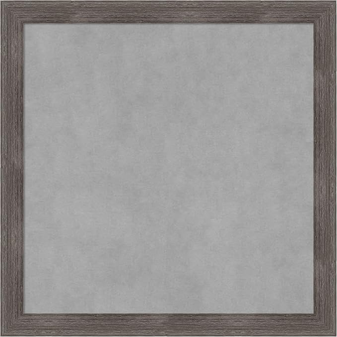 Amanti Art Grey Framed Magnetic Board 23x23 Medium Vision Board by AmantiArt