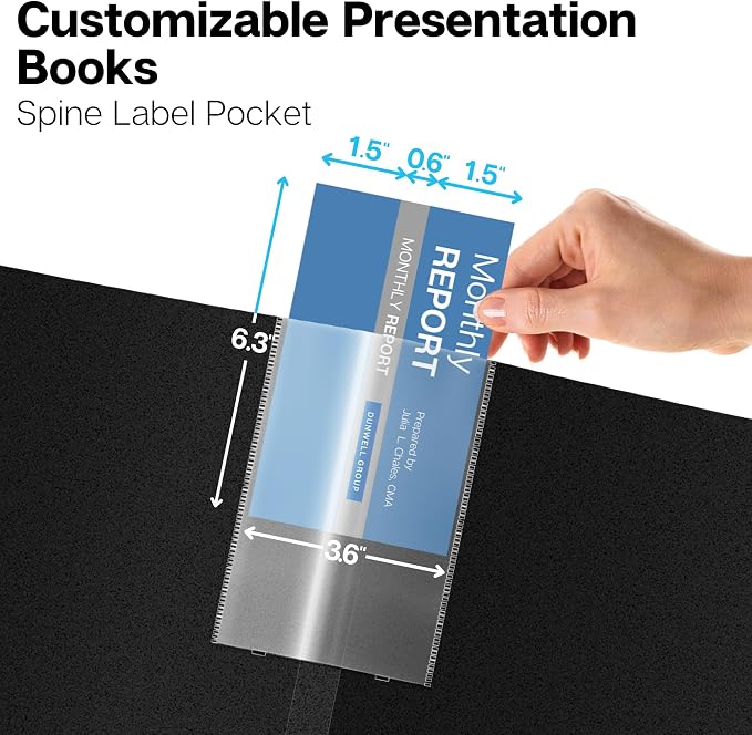 Dunwell 11x17 Portfolio Binder, Presentation Book - Image 3
