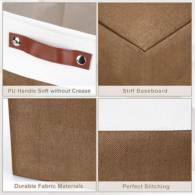 Bagnizer Storage Bins Large Fabric Storage Baskets - Image 5