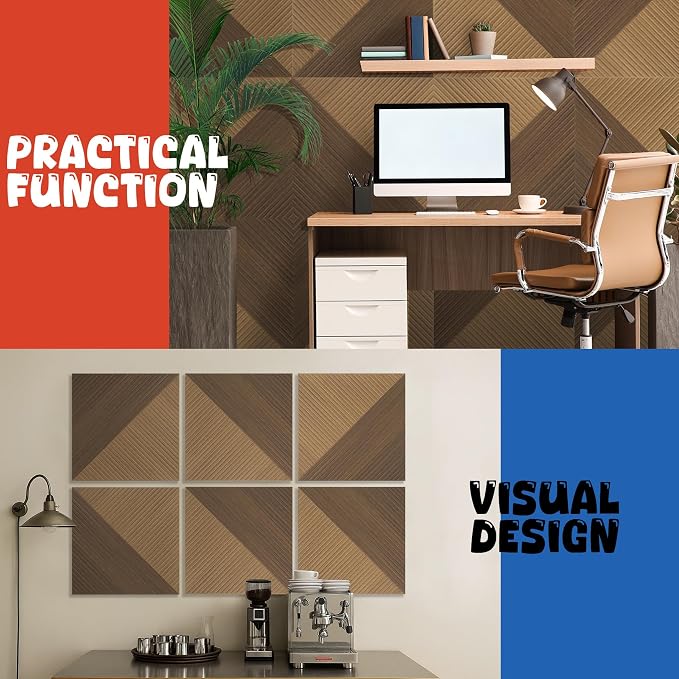 EVENRISING Acoustic Panels 6 Pack, Soundproof Wall Panels 23.6 x 23.6 Inches - Image 9