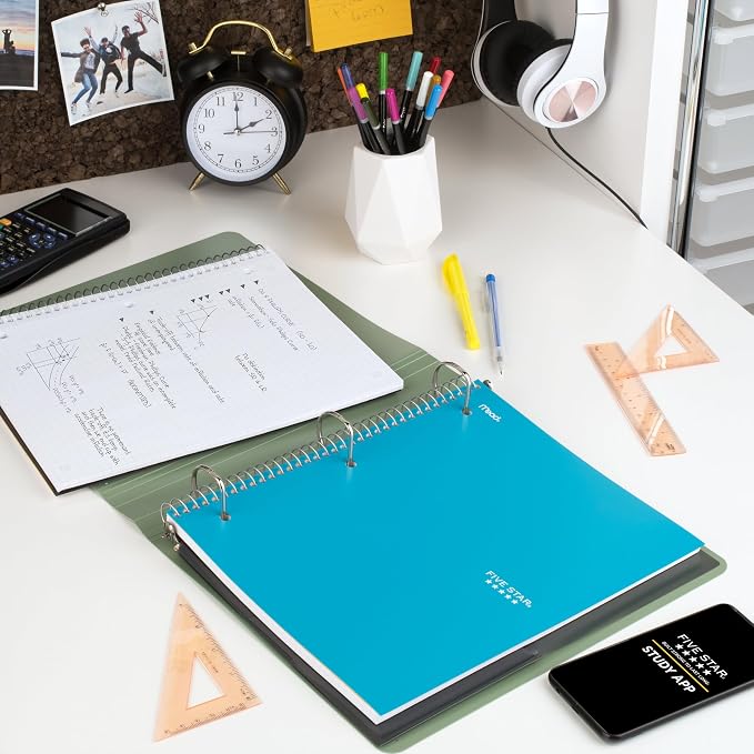 Five Star Spiral Notebook + Study App, 1 Subject, Graph Ruled Paper, 8-1/2" x - Image 8