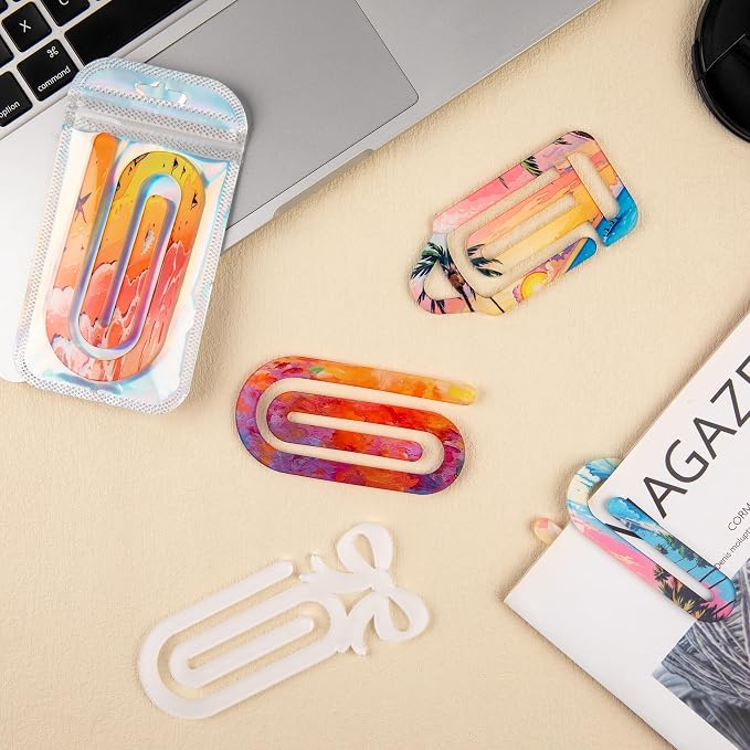48 Pack Acrylic Sublimation Paper Clips Blanks, Home Office School Supplies - Image 5