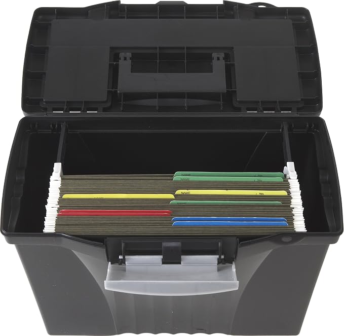 Storex Portable Letter/Legal Filebox - Image 4