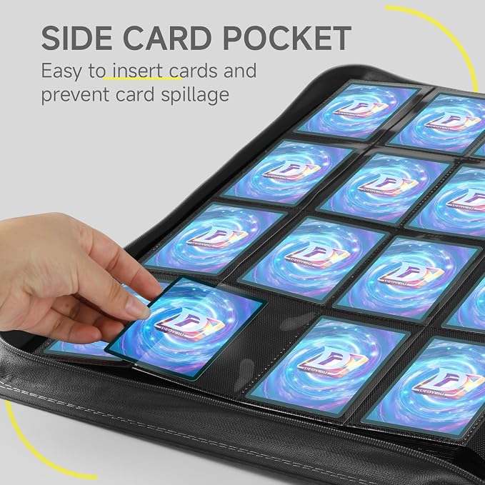 Card Binder with 1024 Cards, 16 Pocket Trading Card Binder Includes 32 Page - Image 5
