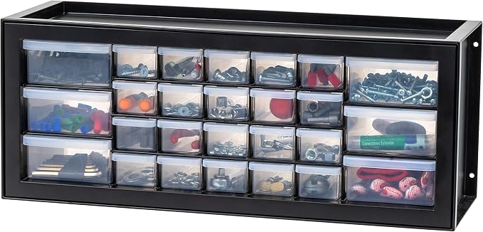 IRIS USA Plastic Storage Drawers, Stackable Teacher Toolbox, Small Parts by IRISUSA