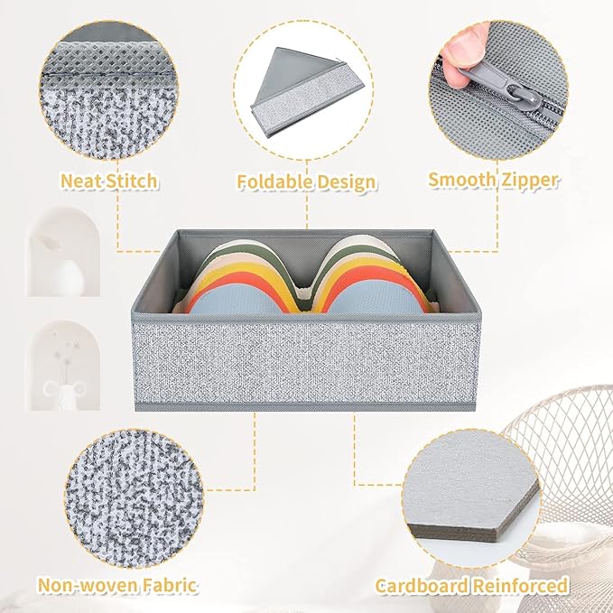 DIMJ Drawer Organizers Cloths, Closet Underwear Organizer, 15 Packs Foldable - Image 3