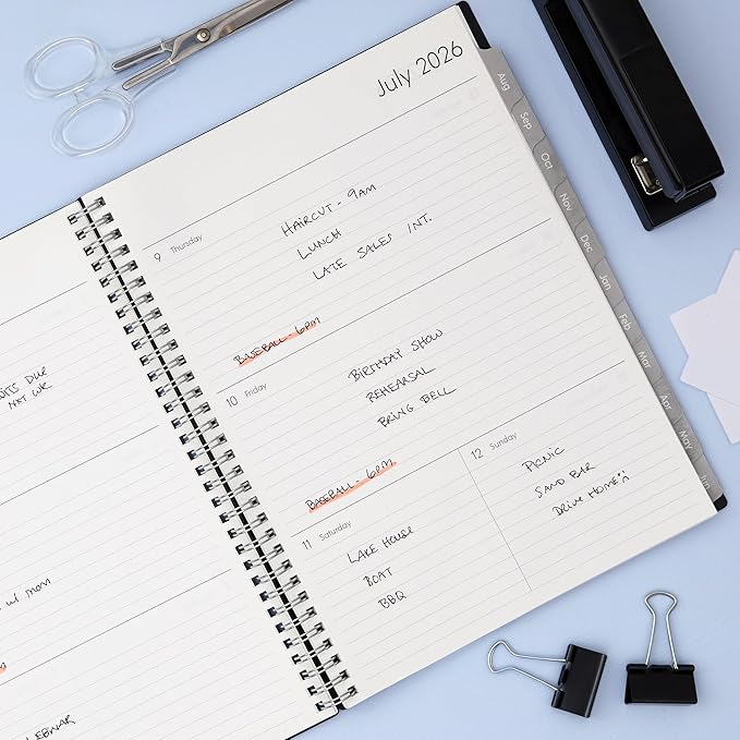 Blue Sky Weekly and Monthly Academic Year Planner Calendar, July - Image 2
