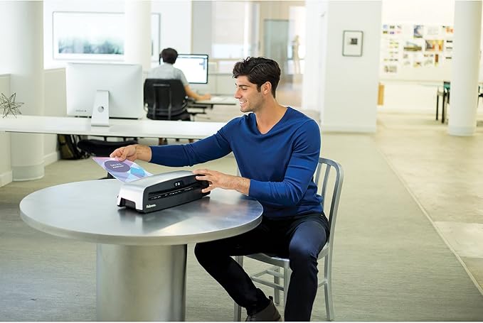 Fellowes Neptune 3 125 Laminator with 10 Pouches, 12.5 Inch (5721401), Silver, Black-DeskLoop Office