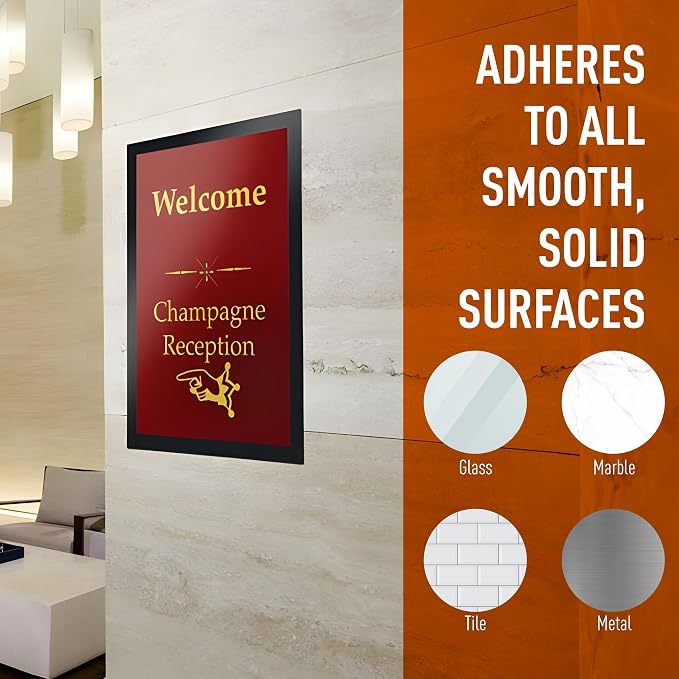 Durable Duraframe Self-Adhesive Magnetic Frame Black - Image 6