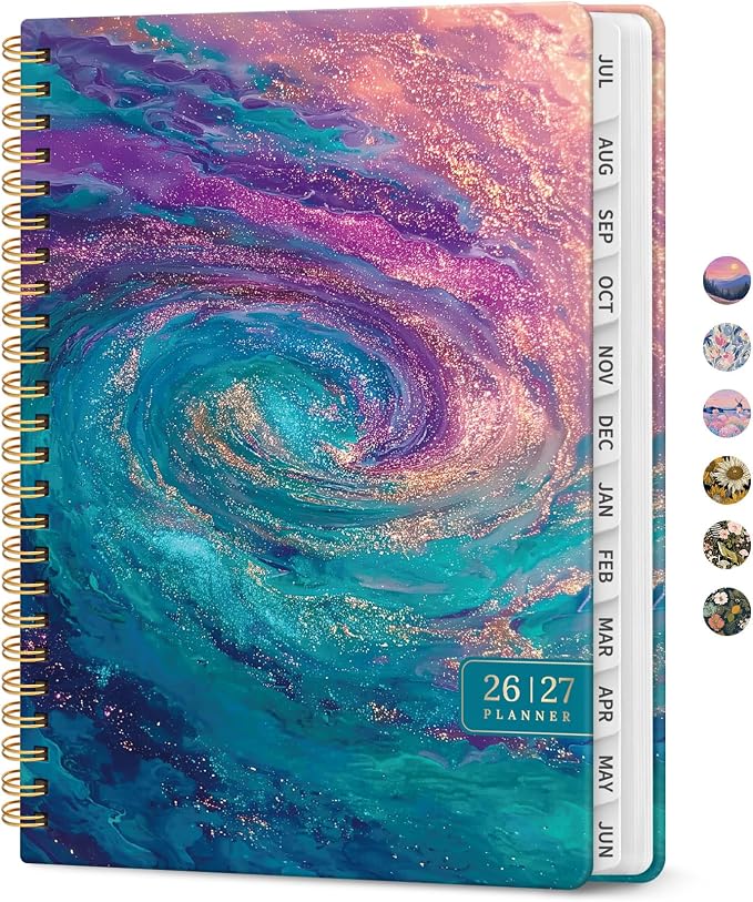 Planner 2026-2027, Academic Year Monthly and Weekly Calendar Planner, Jul 2026 by Taja