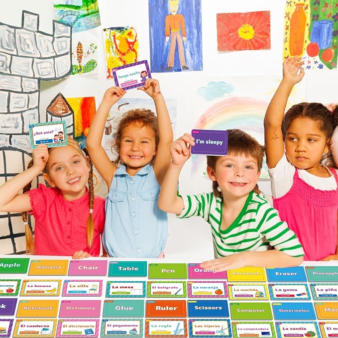 gisgfim 100 Spanish Conversational Phrase Flash Cards Spanish Phrases - Image 7