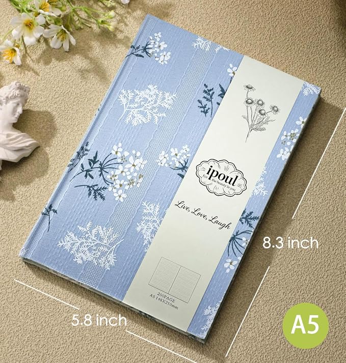 Floral Hardcover Journal for Writing, Lined Notebook for women, 200 Pages - Image 2