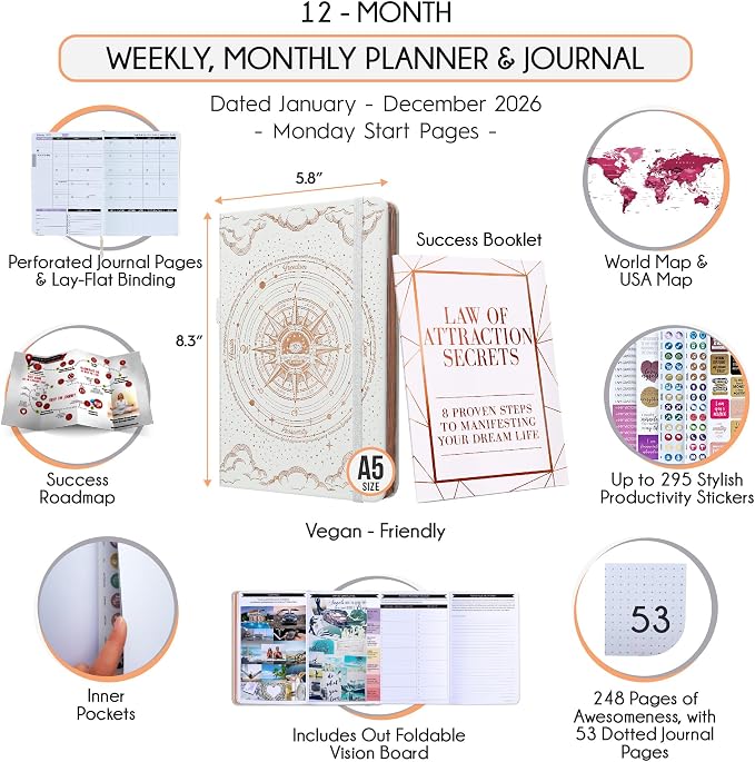 Law of Attraction Planner 2026 Deluxe - Image 2
