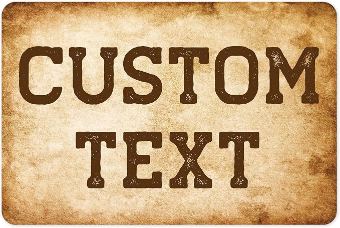 Custom Sign, Custom Street Sign, 11 Font Colors, 13 Font Styles, 4 Hole Options by MySignCenter