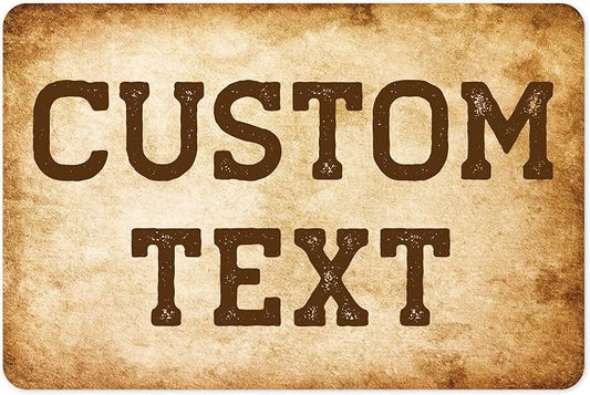 Custom Sign, Custom Street Sign, 11 Font Colors, 13 Font Styles, 4 Hole Options by MySignCenter