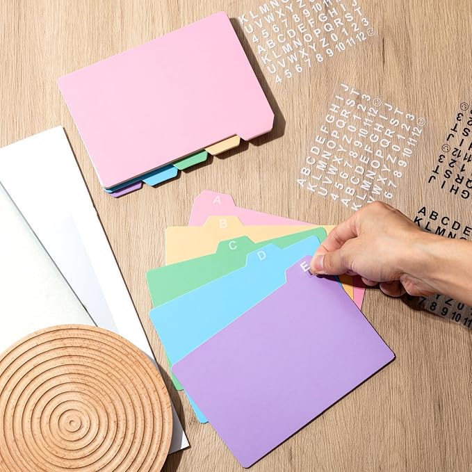 Harloon 50 Pack 4 x 6 Inch Index Card Dividers - Image 6