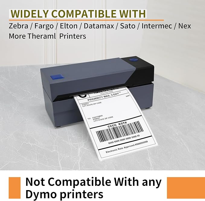 L LIKED 8000 Thermal Shipping Labels 4”x 6”in Fanfold, Permanent Adhesive - Image 4