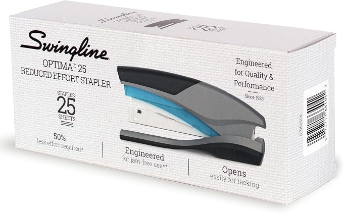 Swingline Stapler, 25 Sheet Capacity, Optima 25, Jam Free, Soft Grip - Image 8
