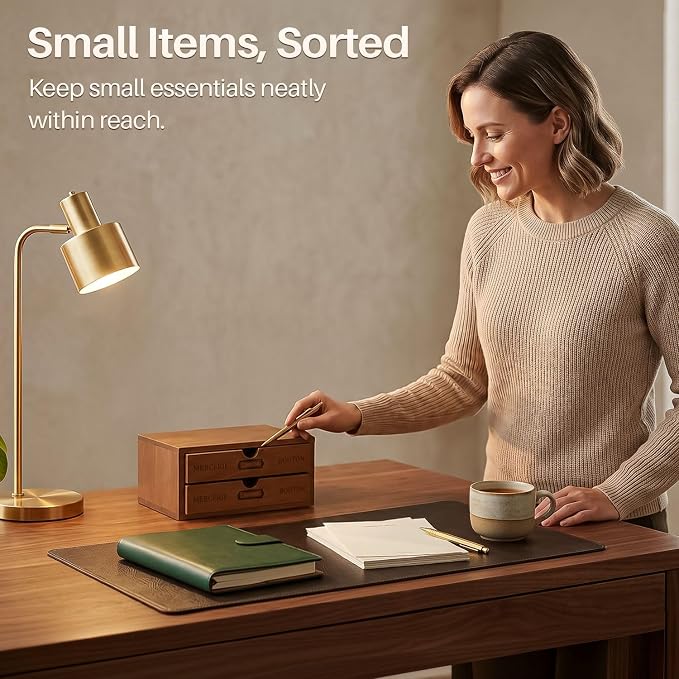 Flexzion Wood Desk Organizer - Image 7