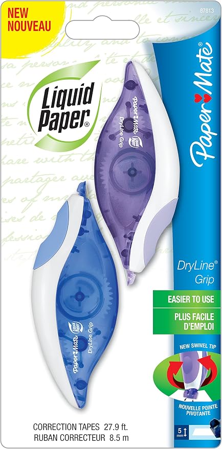 Paper Mate 87813 Liquid Paper DryLine Grip Correction Tape - Image 4