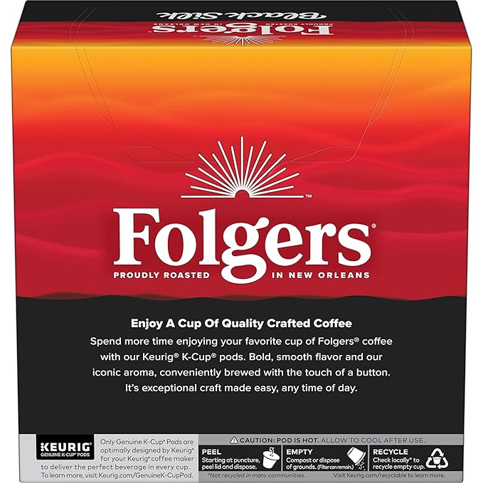 Folgers Black Silk Dark Roast Coffee, 128 Keurig K-Cup Pods-DeskLoop Office